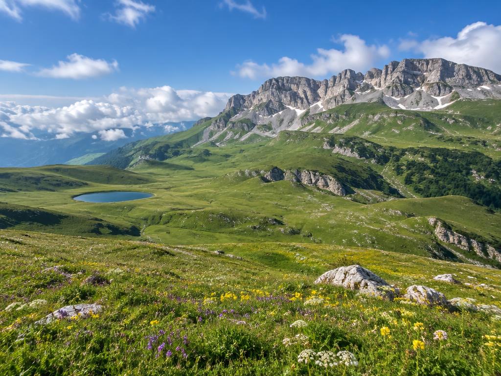 Альпийские луга плато Лаго-Наки